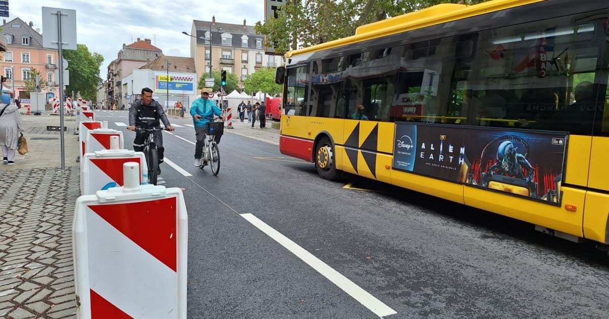 Mulhouse. Eje Briand-Franklin: una ruta de tráfico suave para domar