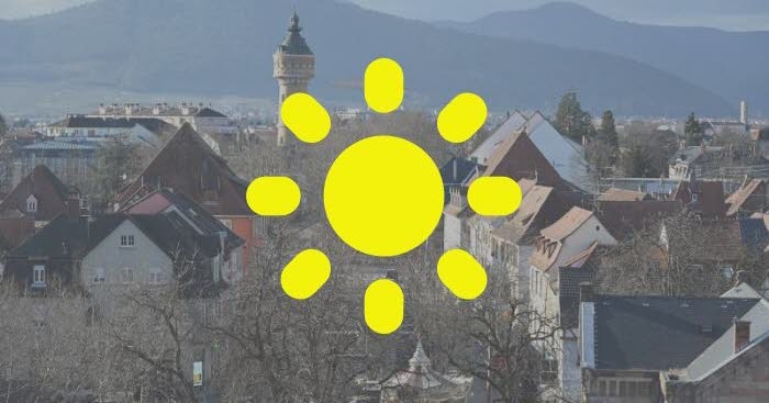 Mittelelsass. Wetter: Volle Sonne von morgens bis abends