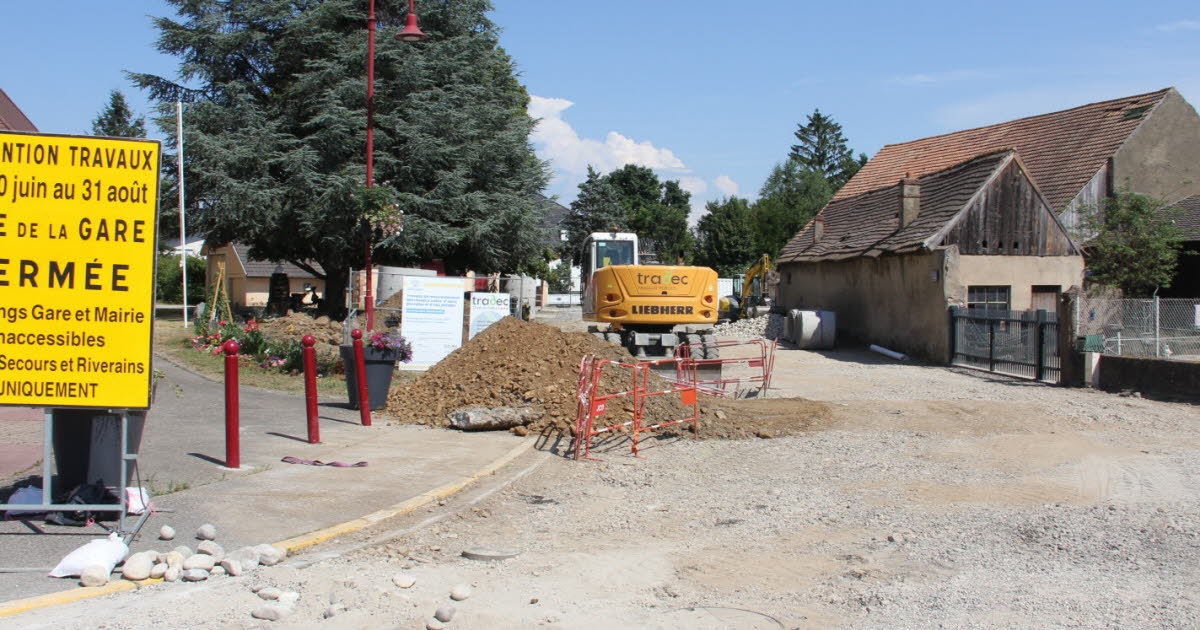 Raedersheim. The village center is undergoing transformation.