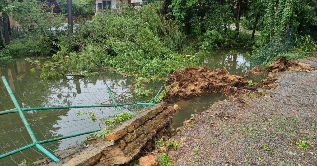 Tormenta. Daños importantes en Saint-Maurice-de-Satonnay: «Nunca habíamos visto algo igual».