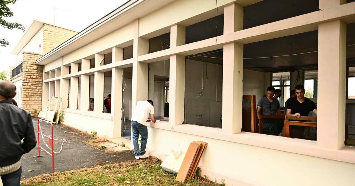 Gueugnon: Los materiales de la antigua guardería Beaulon encuentran una segunda vida en tan solo unos minutos