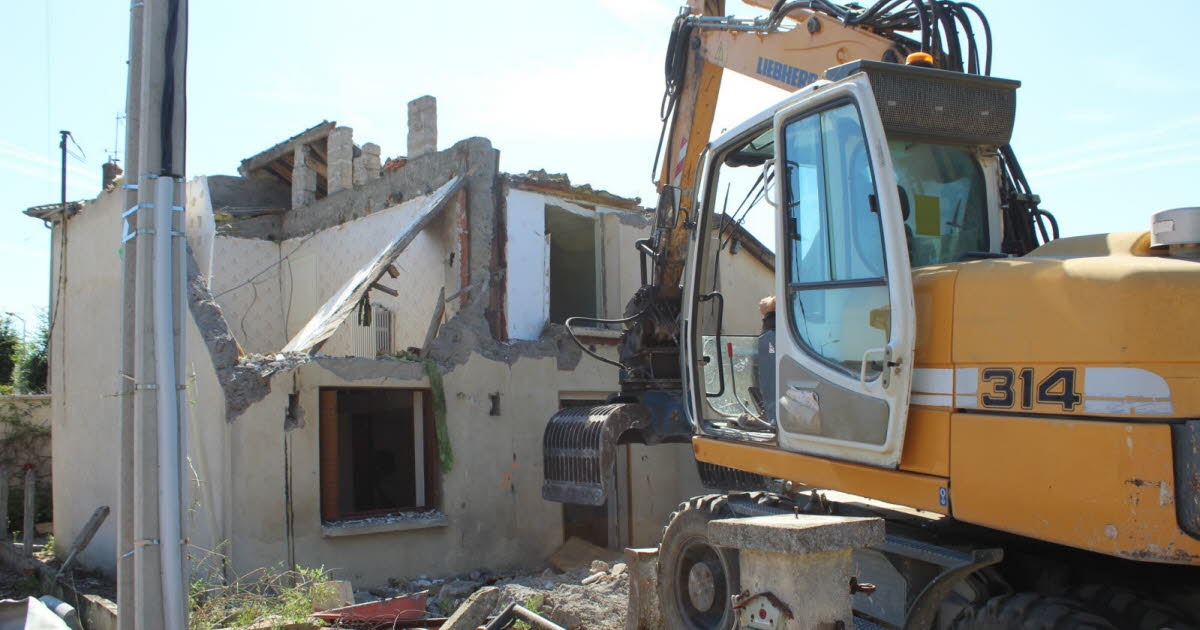 Inmersiones. Los trabajos de demolición en el número 45 de la rue de la Prairie han finalizado.