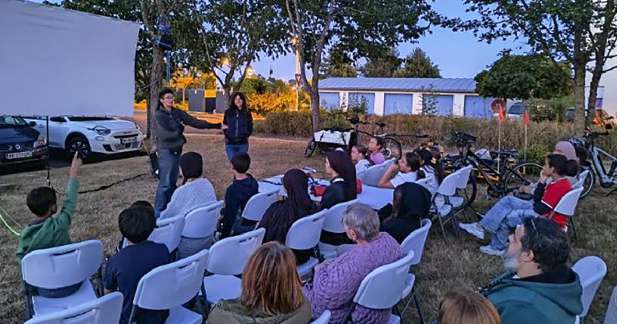 Torcy. Open-Air-Kino... und mit der Kraft Ihrer Waden
