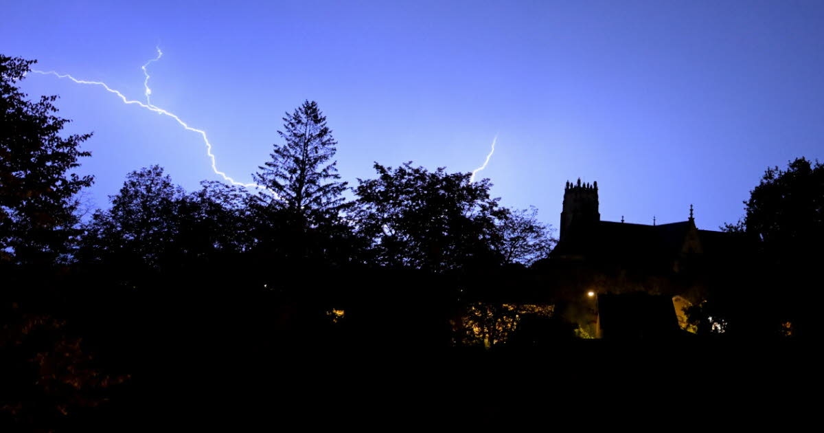 Weather. Orange thunderstorm alert brought forward to 2 p.m. in Saône-et-Loire