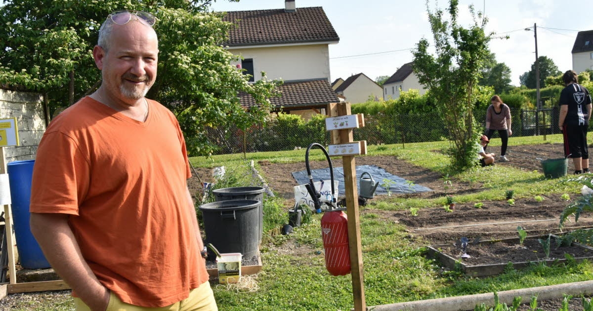 Verdun-Ciel. He offers vegetable gardens for rent in his garden: "It's in high demand."