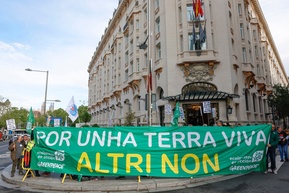 Eles exigem que o Governo, perante o Congresso, rejeite o subsídio ao projeto de macrocelulose da Altri.