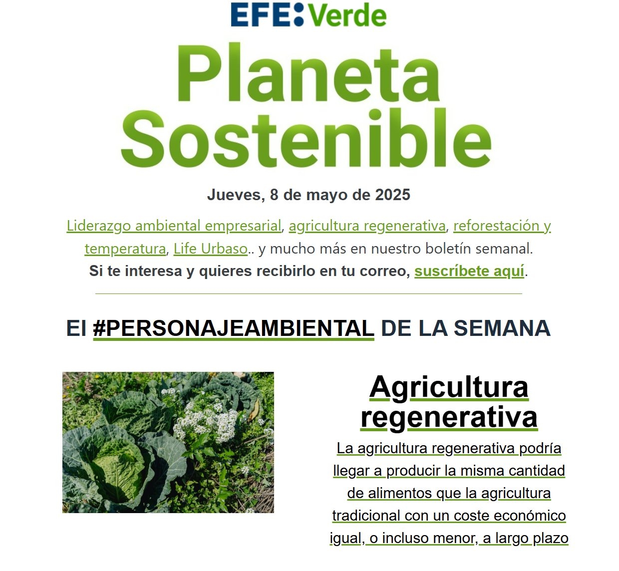 Regeneratywne rolnictwo to #CharakterŚrodowiskowy Tygodnia w Sustainable Planet