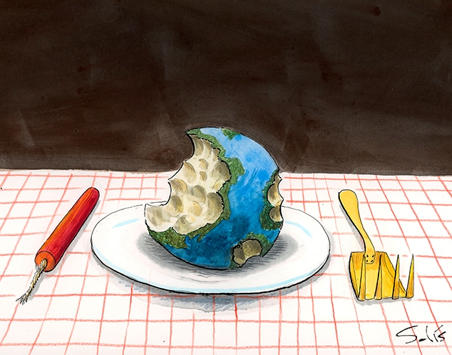 De wonden van de planeet (dagbouw). Door Víctor Solís (@Visoor)