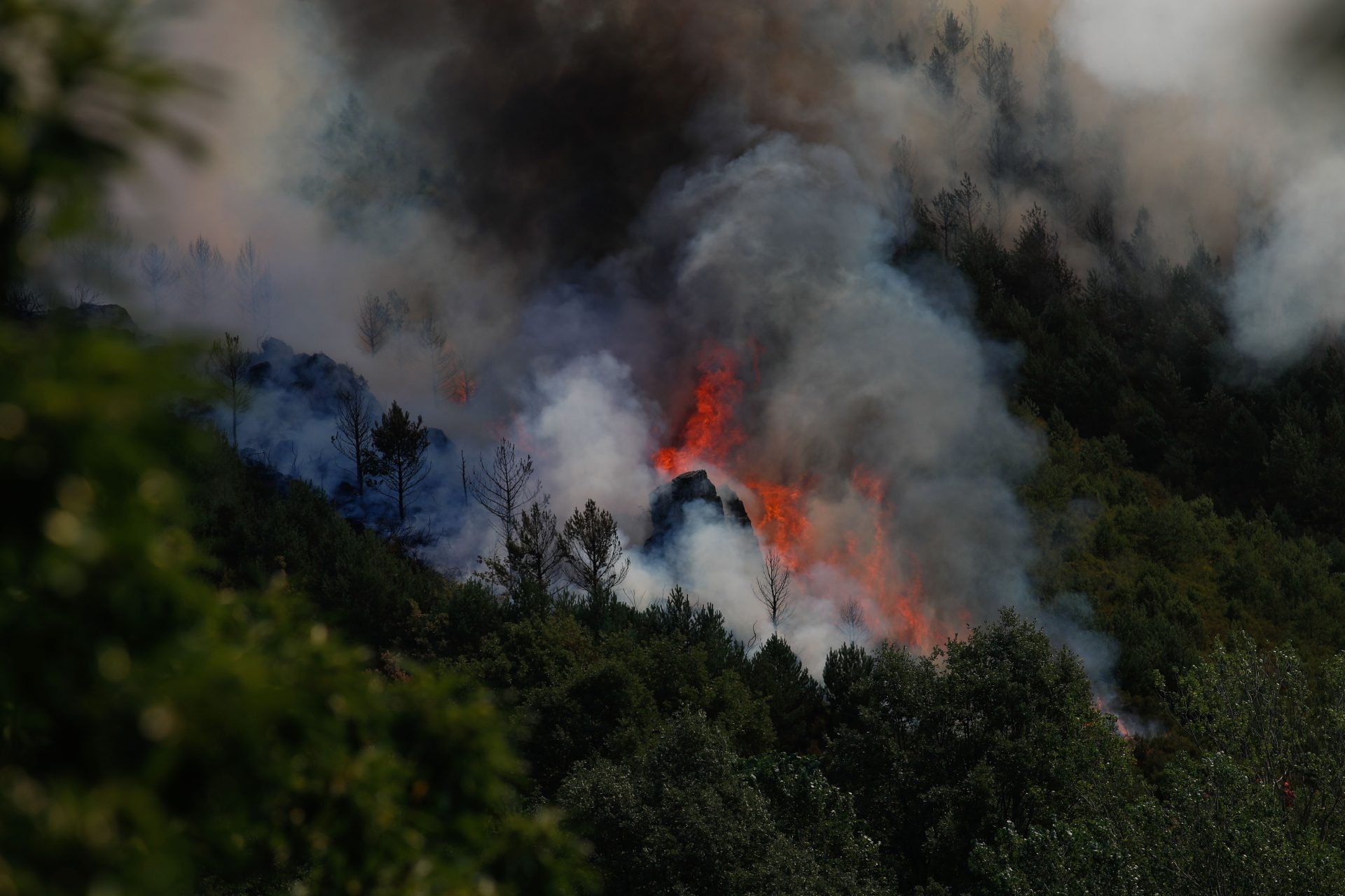 Más de mil leoneses se concentran por los incendios y exigen dimisiones en la Junta