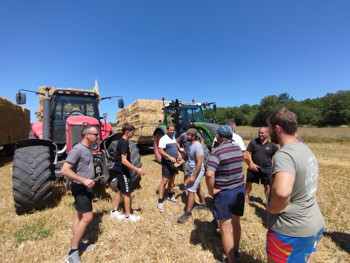 Tras las tormentas en el Périgord Noir. «La verdadera ayuda llega hoy»: 65 toneladas de paja traídas desde Ribéracois.