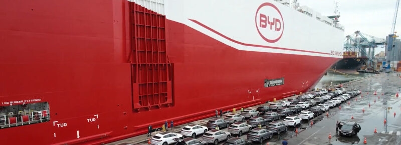 Port Itajaí kończy eksploatację ponad 7 tysięcy pojazdów BYD