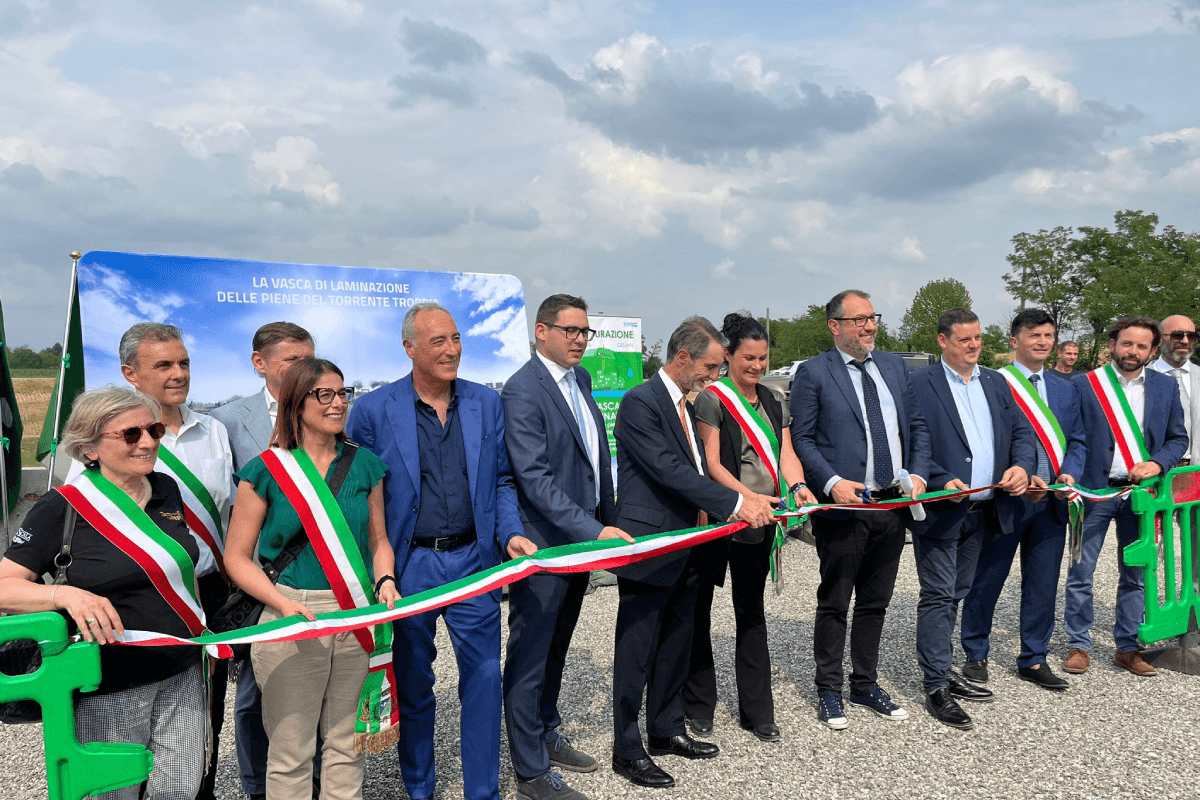 ANBI, inaugurata a Milano la vasca di laminazione sul torrente Trobbia