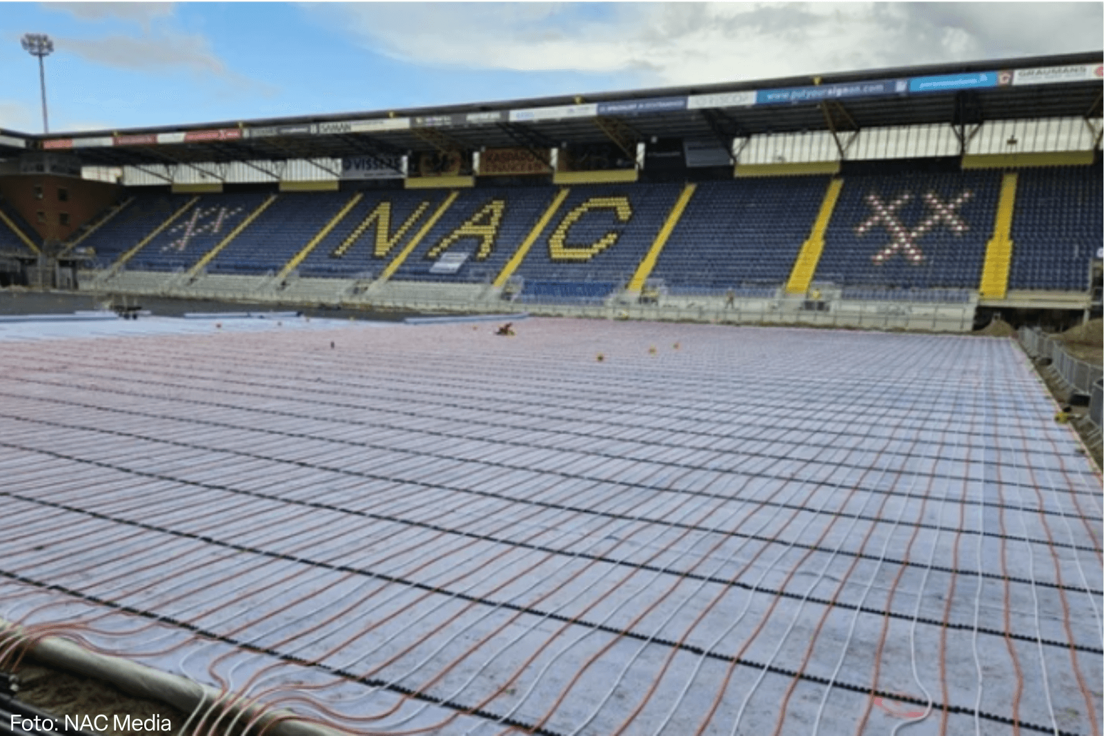 Fernwärme raus, Nachhaltigkeit rein: NAC und HoCoSto bauen ein grünes Rat Verlegh Stadium