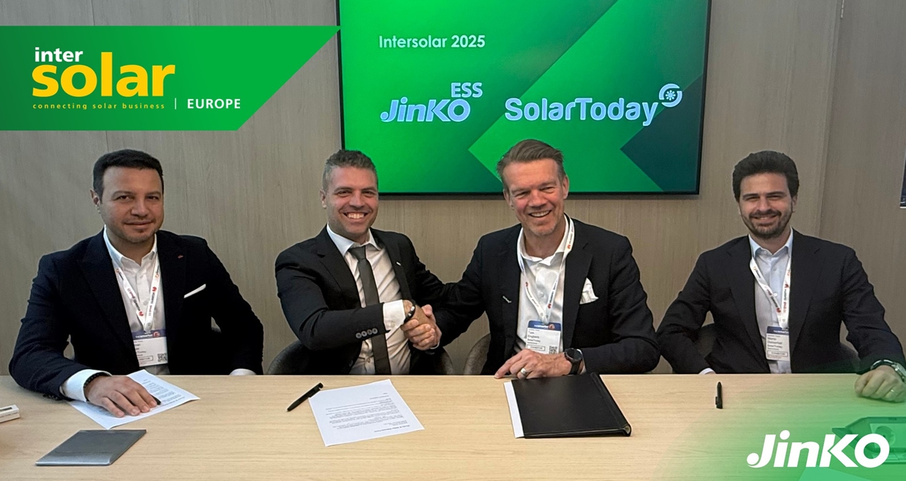 Solar Today und Jinko ESS Europe starten Energiespeicherung in Europa