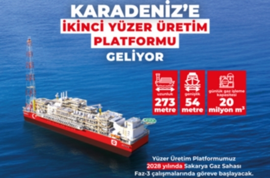 Karadeniz’e İkinci Yüzer Üretim Platformu