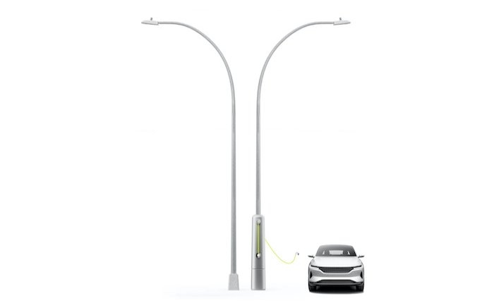 Street lights turn into charging stations