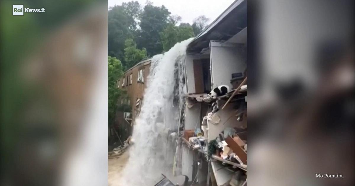 Überschwemmungen in West Virginia: Wasserkraft überflutet Eigentumswohnung und verwandelt sie in einen Wasserfall