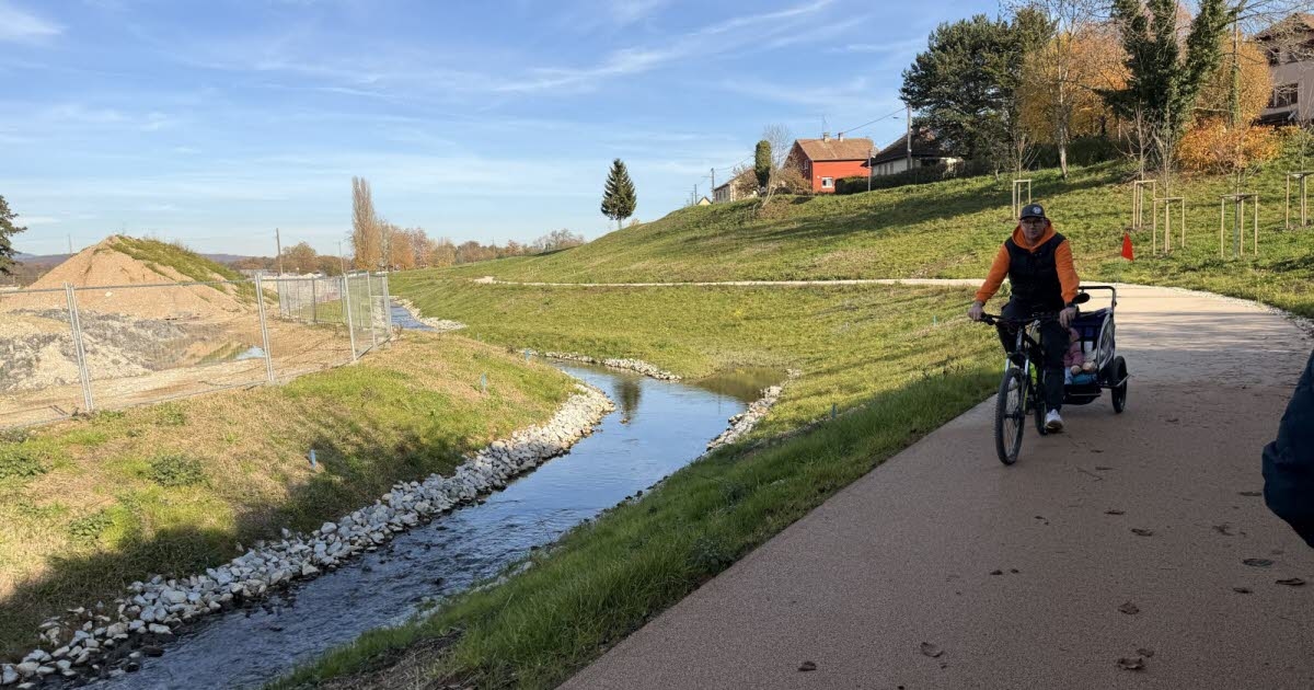 Belfort. Eine neue Promenade verbindet die Rue de Marseille mit dem Étang des Forges.