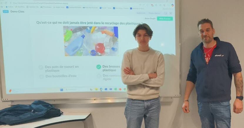 Bellignat. Sensibilisierung für Recycling: Die Gewerkschaft greift an der Arbez-Carme-Oberschule ein.