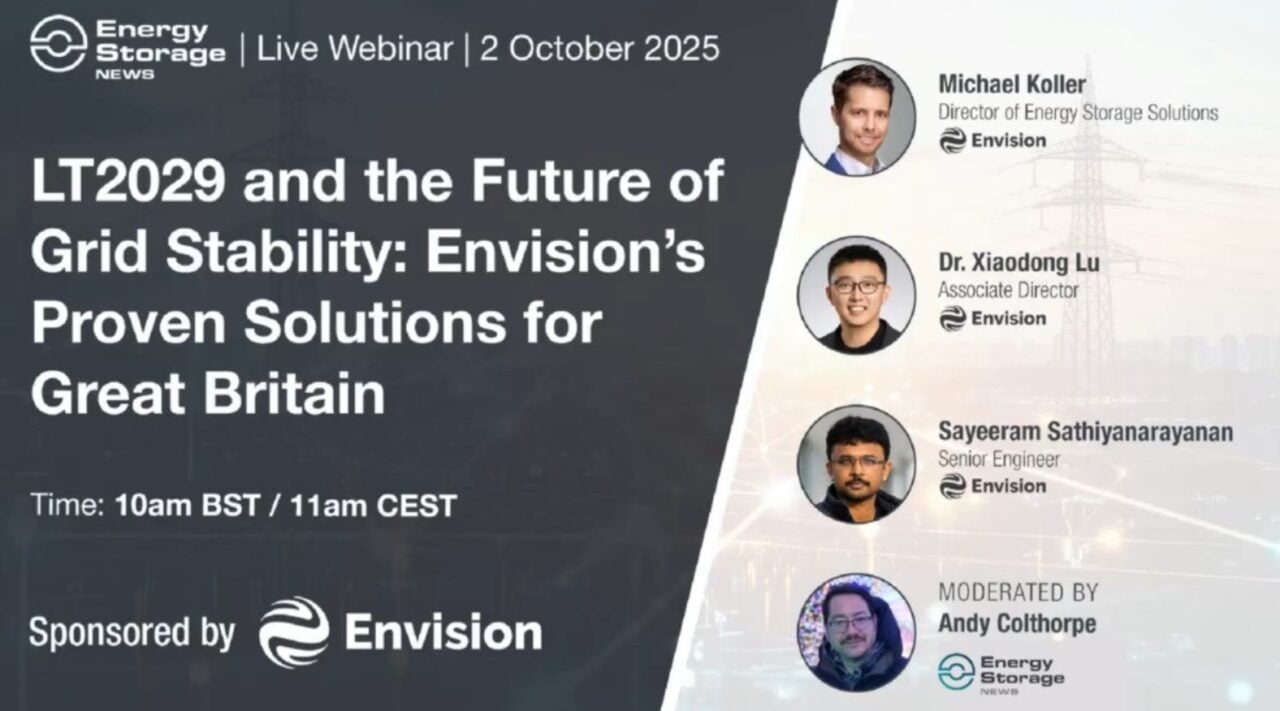 VIDEO: Taking on the UK’s LT2029 tender and the future of grid stability services, with Envision
